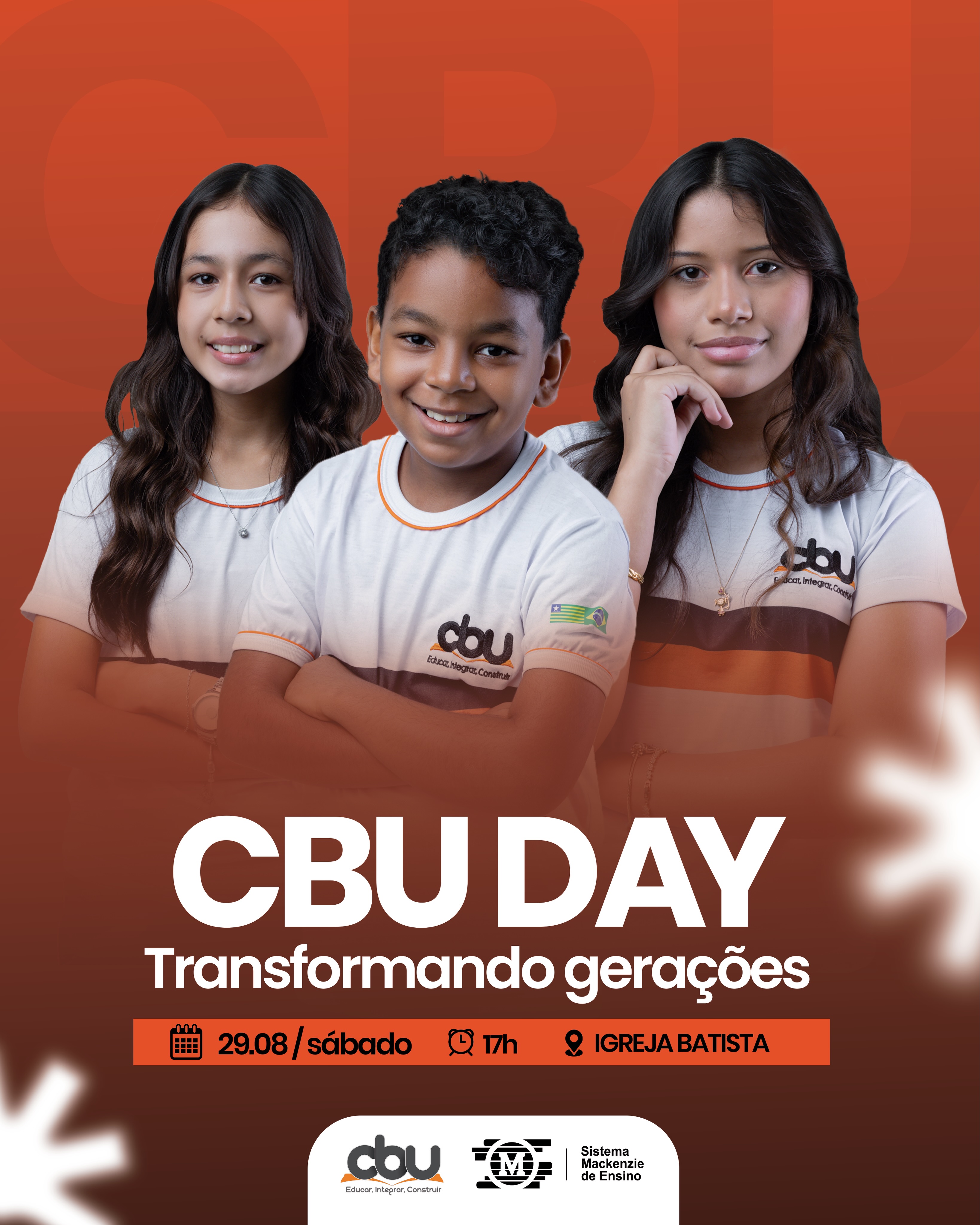 Criativo do evento CBU Day — Transformando gerações